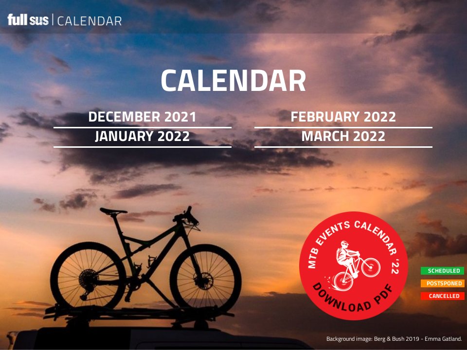 CALENDAR Full Sus MTB Mag Vol 72